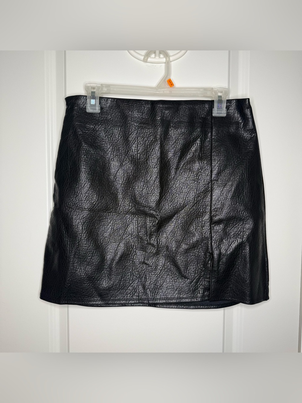 Old Navy Black Faux Leather Mini Skirt